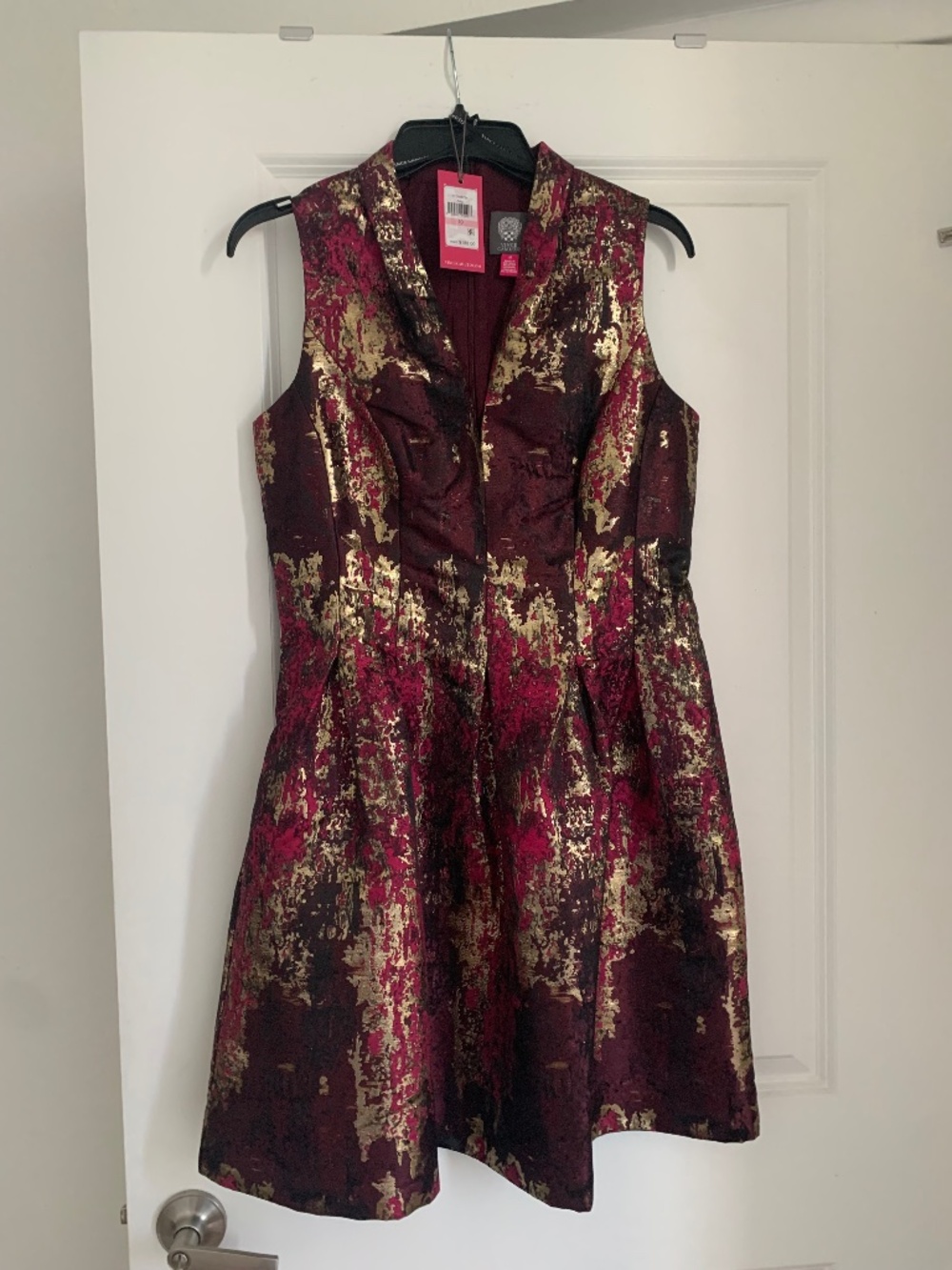 Vince Camuto burgundy, dress, sleeveless, new with tags